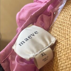 Maeve Fuchsia Ruffle Blouse